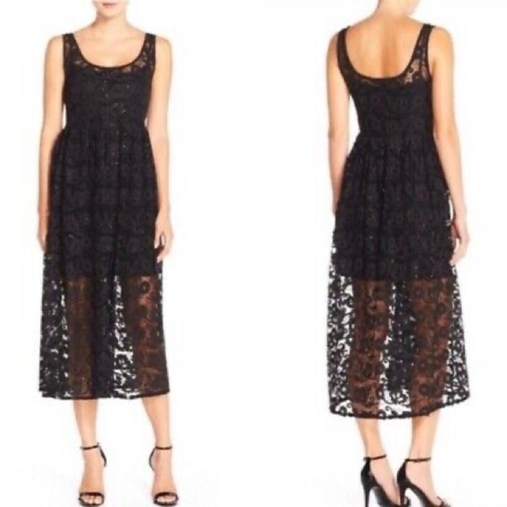 NWT French Connection Embellished Lace Dress
